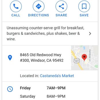 Paradise Burger And Kitchen - Google times of operation - Burgers Near Me - Windsor, California