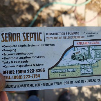Senor Septic - Septic Services Near Me - Ontario, California