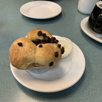 Jamms Restaurant - "Cinnamon" raisin pot of bread w/ cream cheese frosting on the side. - Breakfast & Brunch Near Me - Las Vegas, Nevada Jamms Restaurant - "Cinnamon" raisin pot of bread w/ cream cheese frosting on the side. - Breakfast & Brunch Near Me - Las Vegas, Nevada