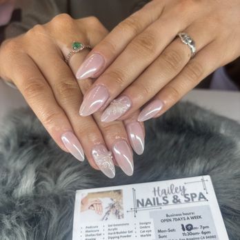 Hailey Nails & Spa - Glazed donut with fairy sticker and some pearls. - Nail Salons Near Me - San Anselmo, California Hailey Nails & Spa - Glazed donut with fairy sticker and some pearls. - Nail Salons Near Me - San Anselmo, California