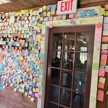 Sycamore Grounds - The post it wall - Cafes Near Me - Pasadena, Texas
