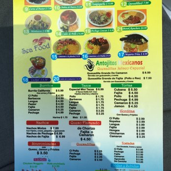 Taqueria Rincon De Jalisco - the menu - Mexican Near Me - Houston, Texas Taqueria Rincon De Jalisco - the menu - Mexican Near Me - Houston, Texas