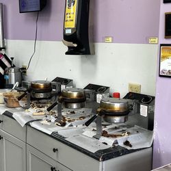 Jack the Dipper Ice Cream - Waffle cone making station