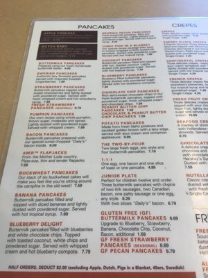 Menu photo 3 The Original Pancake House Fairview Park, OH