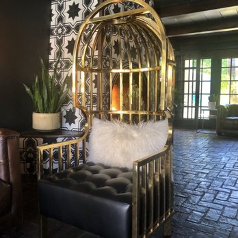 Villa Royale - Loooooove this brass birdcage luggage rack-inspired chair in lobby - not sure if it's new or MCM?! - Hotels Near Me - Palm Springs, California Villa Royale - Loooooove this brass birdcage luggage rack-inspired chair in lobby - not sure if it's new or MCM?! - Hotels Near Me - Palm Springs, California