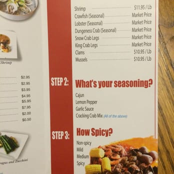 Cracking Crab - Menu as of October 15' part 1 - Cajun/Creole Near Me - Montrose, California