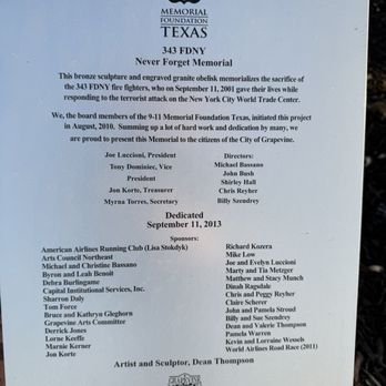 911 Flight Crew Memorial - Remembrance - Landmarks & Historical Buildings Near Me - Grapevine, Texas