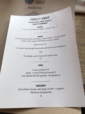 Menu photo 5 The Fumbally Dublin, D Menu photo 5 The Fumbally Dublin, D