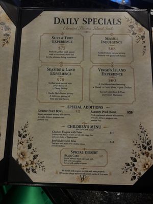 Menu photo 3 Virgo's Paradise Restaurant Hillside, NJ Menu photo 3 Virgo's Paradise Restaurant Hillside, NJ