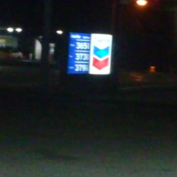 Chevron - a gas station at night - Gas Stations Near Me - San Jose, California