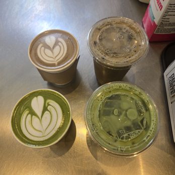 Ogawa Coffee - Hot hojicha latte, iced hojicha latte, iced matcha latte, hot matcha latte - Coffee & Tea Near Me - Boston, Massachusetts