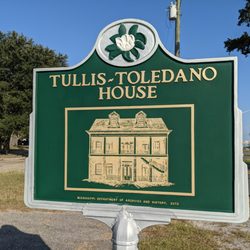Tullis-Toledano House - Back of the Tullis-Toledano House Historical Marker, Biloxi