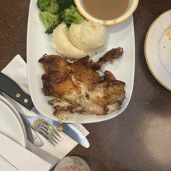 Chicken under the Chicken Under a Brick