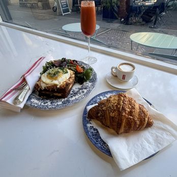 Mirabelle by Orphée - Ham and cheese croissant and croque madam - Patisserie/Cake Shop Near Me - Seattle, Washington