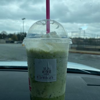 Dunkin' - a drink in a plastic cup with a pink straw - Coffee & Tea Near Me - Columbus, Georgia Dunkin' - a drink in a plastic cup with a pink straw - Coffee & Tea Near Me - Columbus, Georgia