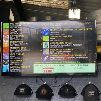 Under the Radar Brewery - Menu - Brewpubs Near Me - Houston, Texas Under the Radar Brewery - Menu - Brewpubs Near Me - Houston, Texas