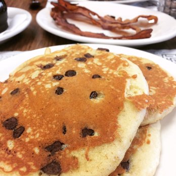 Just Judy's - Chocolate chip pancakes + bacon = heaven - Breakfast & Brunch Near Me - Indianapolis, Indiana Just Judy's - Chocolate chip pancakes + bacon = heaven - Breakfast & Brunch Near Me - Indianapolis, Indiana