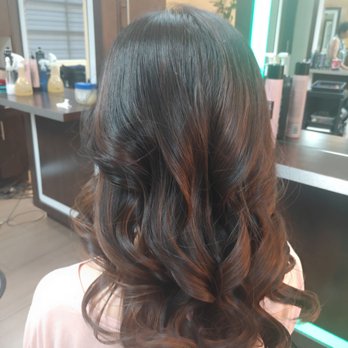 Balayage Highlight Dark Brown My Natural Hair Color To Mid Brown