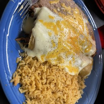 Chelino's Mexican Restaurant - Shredded beef enchiladas with sour cream sauce - Mexican Near Me - Oklahoma City, Oklahoma
