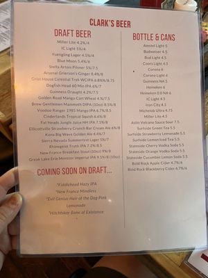 Menu photo 5 Clark’s Restaurant Pittsburgh, PA