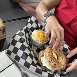 Southern Harvest Soul Food - Everything bagel with Breakfast Turkey Sausage