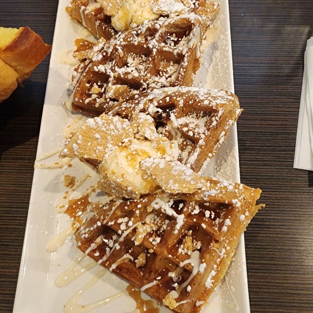 Meemom's - Pumpkin cheesecake waffles - Coffee & Tea Near Me - Middletown, New Jersey Meemom's - Pumpkin cheesecake waffles - Coffee & Tea Near Me - Middletown, New Jersey