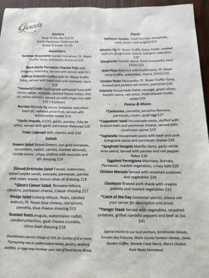 Menu photo 6 Giaco's Valley Roadhouse San Geronimo, CA Menu photo 6 Giaco's Valley Roadhouse San Geronimo, CA