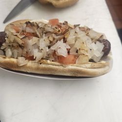 Street hot dog