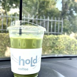 Iced matcha latte with oatmilk Iced matcha latte with oatmilk