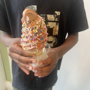 Three Spoons Ice Cream - Chocolate cone with sprinkles - Ice Cream & Frozen Yogurt Near Me - Oak Park, Illinois Three Spoons Ice Cream - Chocolate cone with sprinkles - Ice Cream & Frozen Yogurt Near Me - Oak Park, Illinois