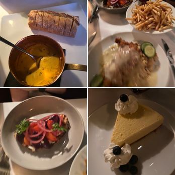 Cork + Table Kitchen and Bar - Pimento Cheese Appetizer, Beet Toast Appetizer, Chicken Breast w/ Cornbread , & Key Lime Pie - New American Near Me - Plymouth, Massachusetts