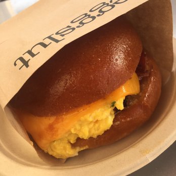 Eggslut - Fairfax with added bacon - Breakfast & Brunch Near Me - Los Angeles, California Eggslut - Fairfax with added bacon - Breakfast & Brunch Near Me - Los Angeles, California