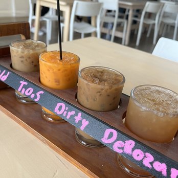 Contra Coffee & Tea - Coffee flight - Coffee & Tea Near Me - Orange, California