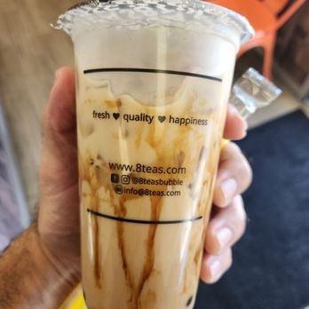 8Teas Bubble - Brown Sugar Milk Tea with Boba - Coffee & Tea Near Me - Rancho Cordova, California