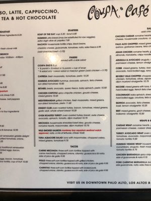 Menu photo 4 Coupa Cafe - GSB Stanford, CA Menu photo 4 Coupa Cafe - GSB Stanford, CA