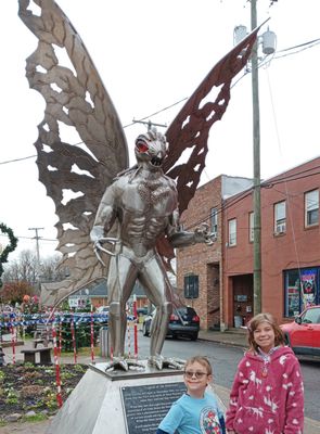 Mothman Statue and Marker by null