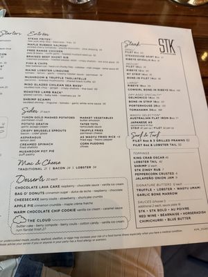 Menu photo 4 STK Steakhouse Aventura, FL Menu photo 4 STK Steakhouse Aventura, FL