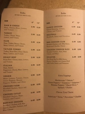 Menu photo 2 Taylor's Pizza House Endicott, NY Menu photo 2 Taylor's Pizza House Endicott, NY