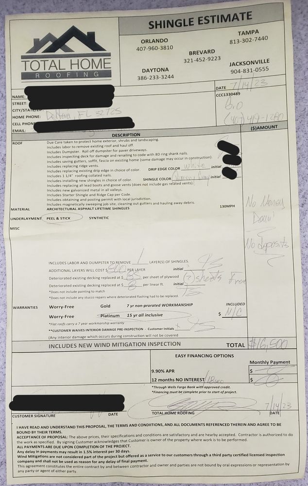 Slide of Total Home Roofing