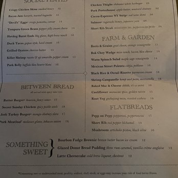 Carson Kitchen - Menu 3/14/24 - New American Near Me - Las Vegas, Nevada
