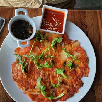 Café uu - Jeon (kimchi/pork belly pancake) - Korean Near Me - Everett, Washington Café uu - Jeon (kimchi/pork belly pancake) - Korean Near Me - Everett, Washington