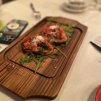 Café Figaro - Bruschetta half eaten - Italian Near Me - Burlingame, California