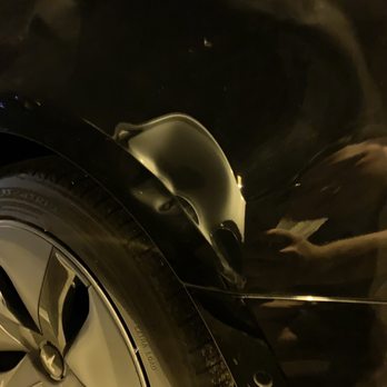 Gold Hammer Paintless Dent Repair - Before - Mobile Dent Repair Near Me Gold Hammer Paintless Dent Repair - Before - Mobile Dent Repair Near Me
