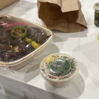 Mazra - Big kebab container with insultingly small hummus. - Middle Eastern Near Me - San Bruno, California Mazra - Big kebab container with insultingly small hummus. - Middle Eastern Near Me - San Bruno, California