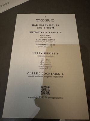 Menu photo 5 TORC Napa, CA