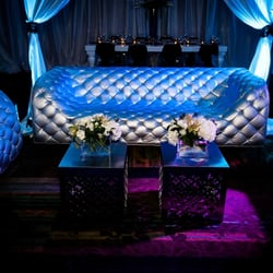 Silver Luxe sofa with Kona tables