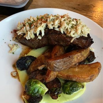 Heirloom - NY strip steak with crab and seasonal veggies. - Wine Bars Near Me - Virginia Beach, Virginia