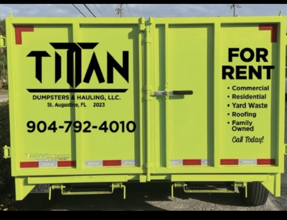 Slide of Titan Dumpsters and Hauling