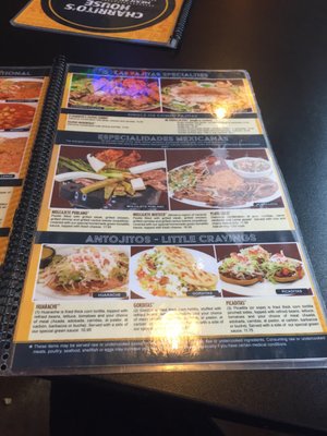 Menu photo 8 Charrito's House Larkspur, CO