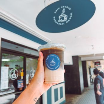 Drip Studio - hojicha latte - Coffee & Tea Near Me - Honolulu, Hawaii Drip Studio - hojicha latte - Coffee & Tea Near Me - Honolulu, Hawaii